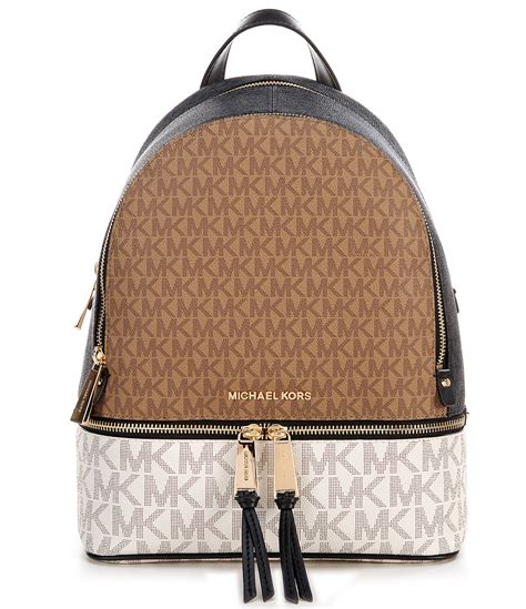 michael michael kors rhea zip large nylon backpack|michael kors backpack women's.